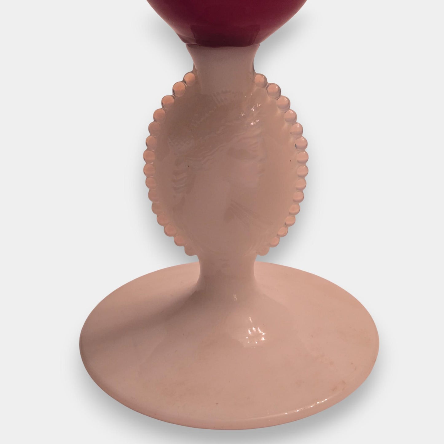 Empoli-Attributed Opaline Vase - Red