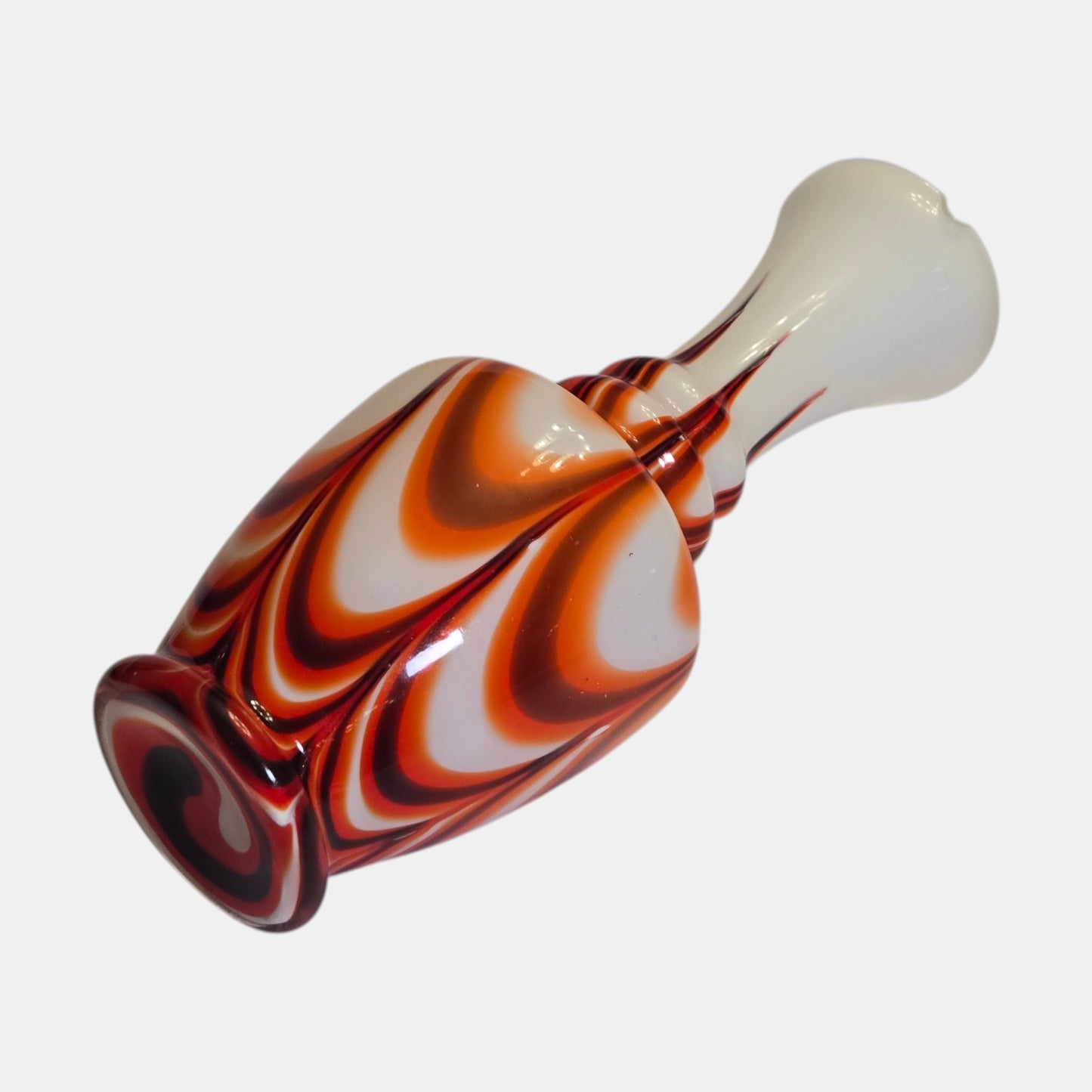 Carlo Moretti Swirled Vintage Glass Vase/Pitcher Opaline - Multi