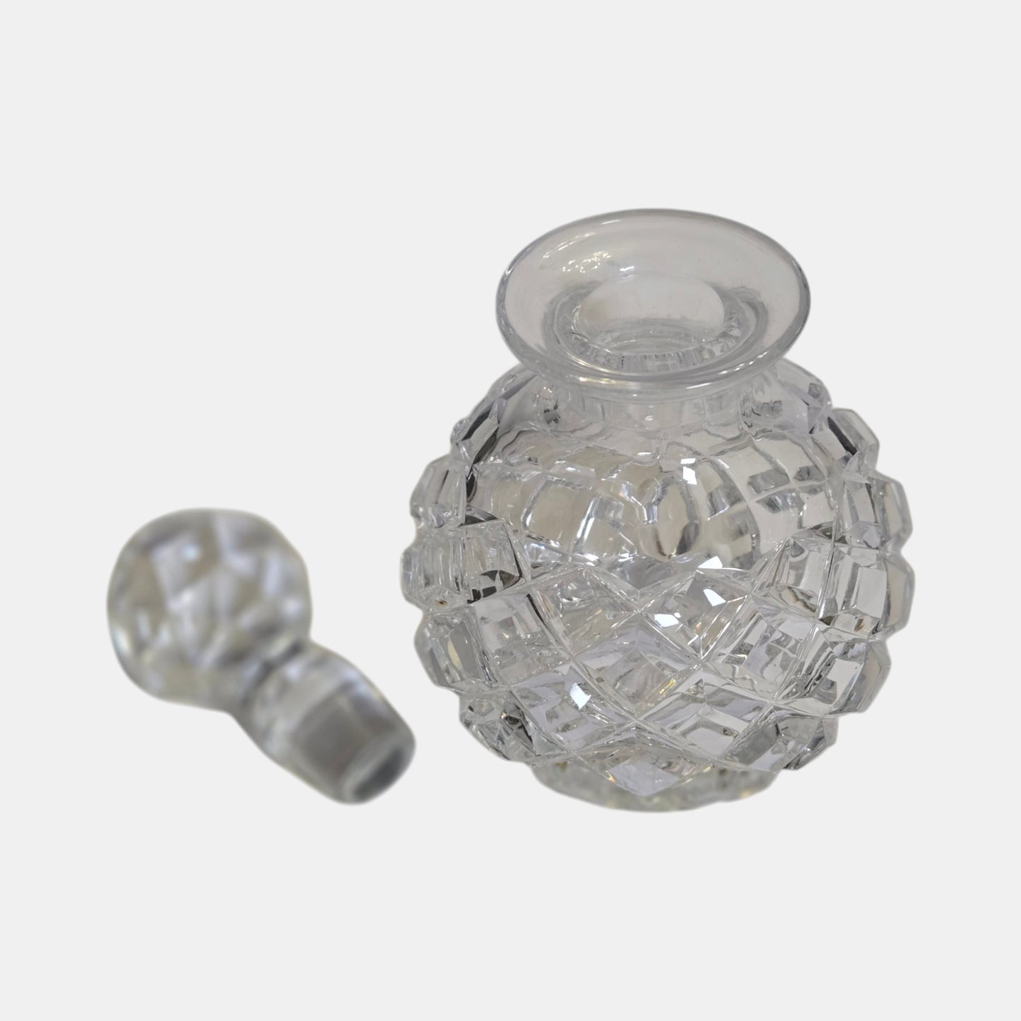 Crystal Perfume Four Bottles - Clear Glass