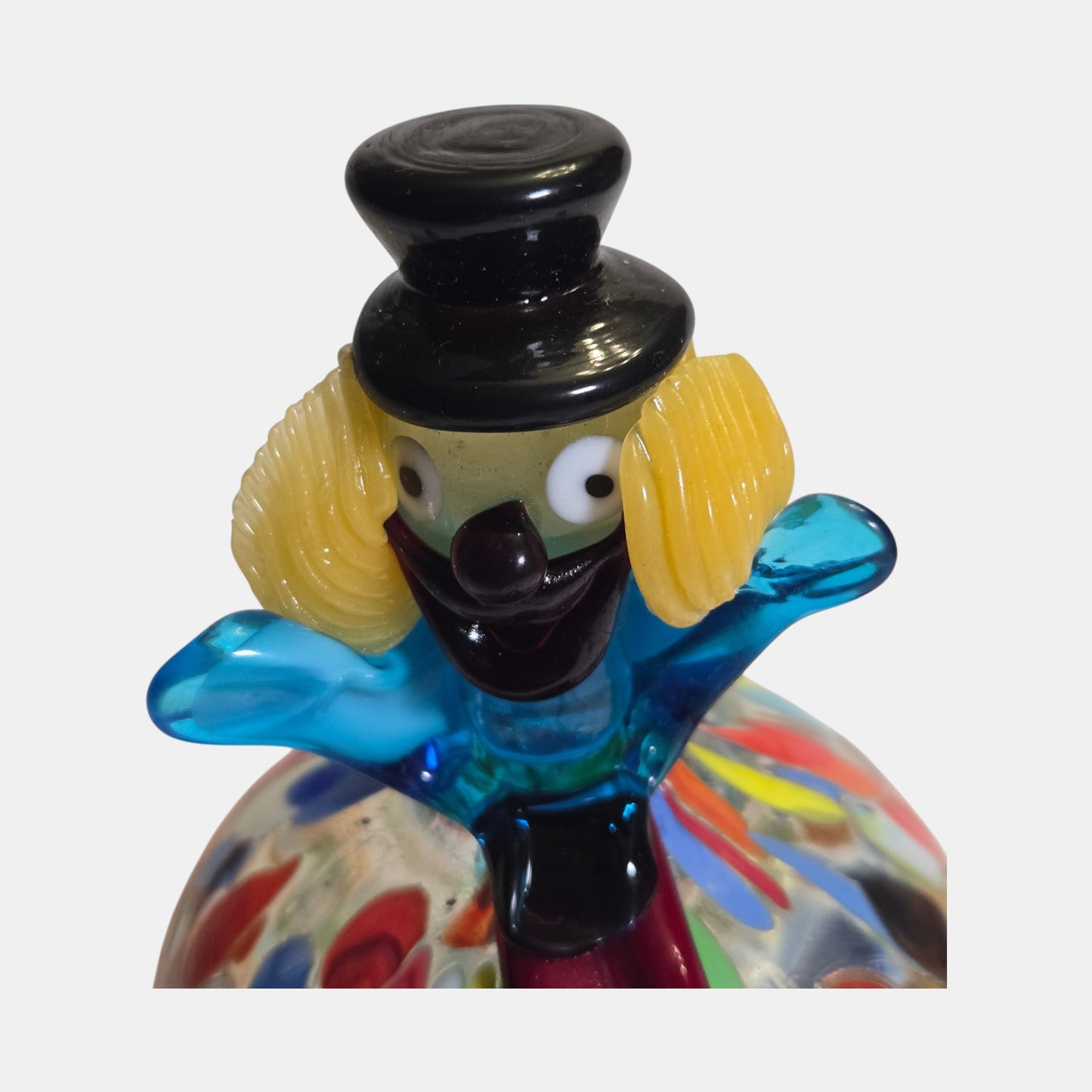 Murano Vintage Clown Figurine Multicoloured - Multi