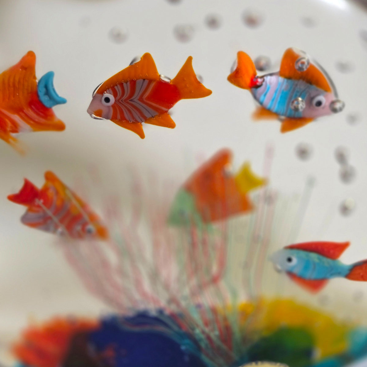 Murano Glass Aquarium Sculpture - Multi Colour 1