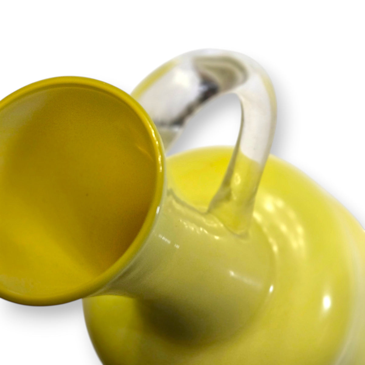Empolio Vintage Lemon Yellow Glass Jug - Yellow