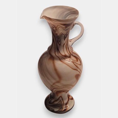 Murano-Attributed Glass Jug/Pitcher/Ewer - Brown