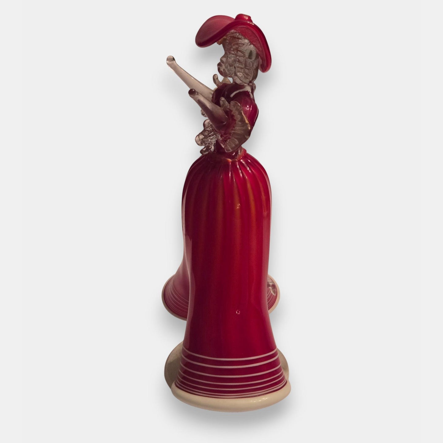 Murano Glass Lady Figurine - Red