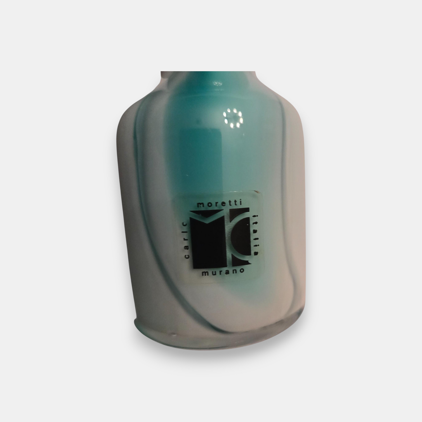 Carlo Moretti Murano-Attributed  Glass Vase - Blue