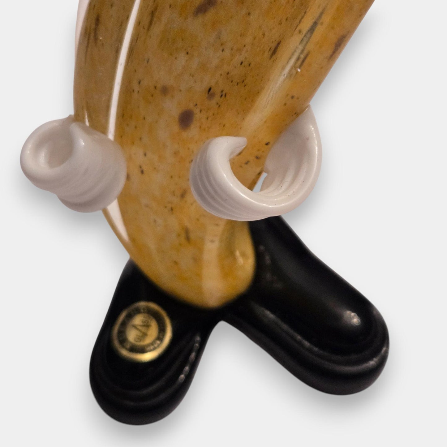 Murano Banana Glass Clown - Yellow