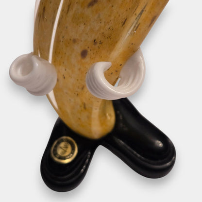 Murano Banana Glass Clown - Yellow