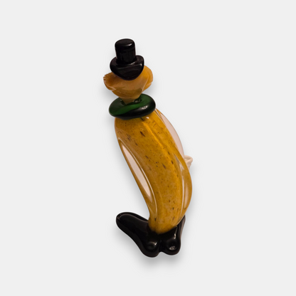 Murano Banana Glass Clown - Yellow
