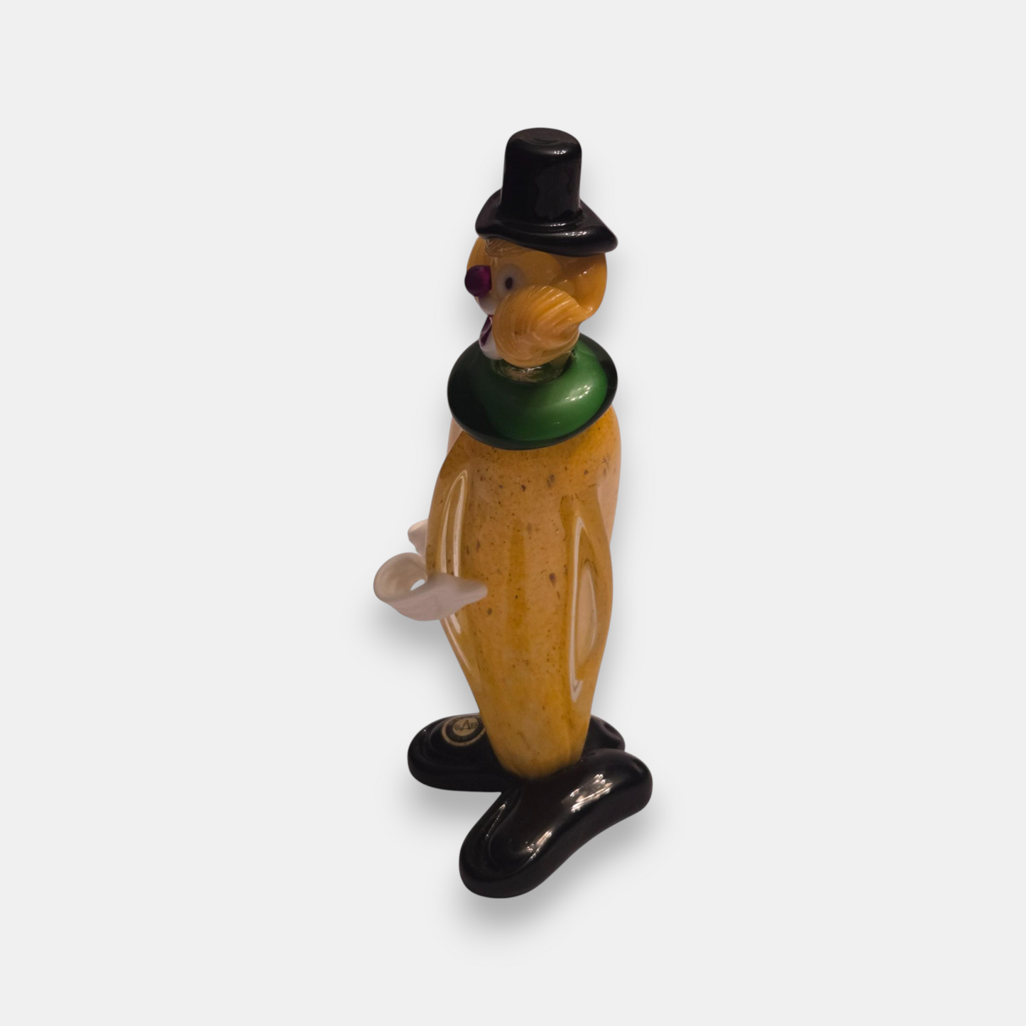 Murano Banana Glass Clown - Yellow