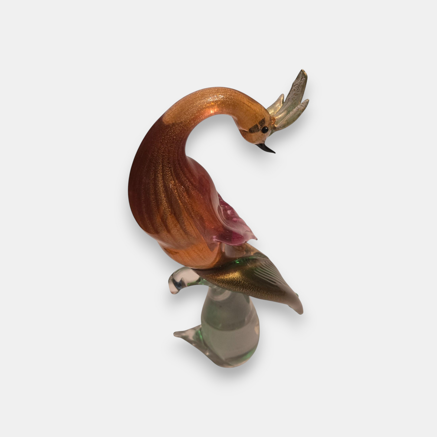 Murano Glass Female Tropical Parrot/Bird - Multi-Colour