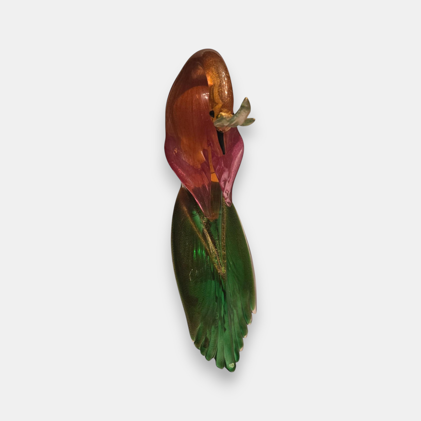 Murano Glass Female Tropical Parrot/Bird - Multi-Colour