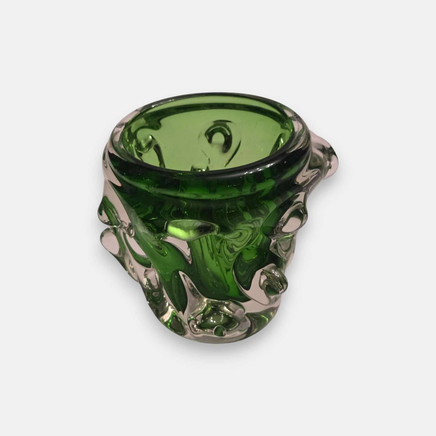 Murano-Attributed Vintage Green Vase - Green