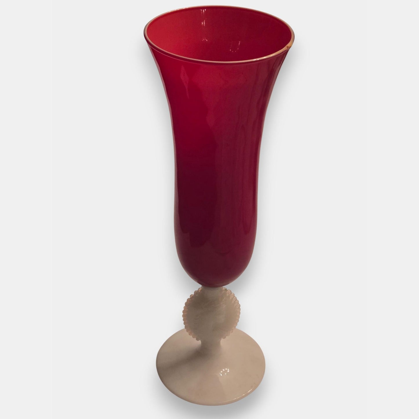 Empoli-Attributed Opaline Vase - Red