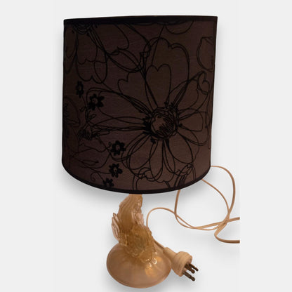 Murano-Attributed Glass Lamp - Amber