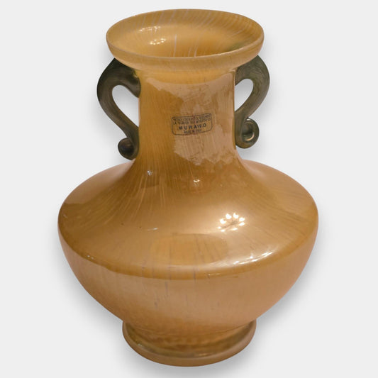 Murano Glass Vase - Yellow