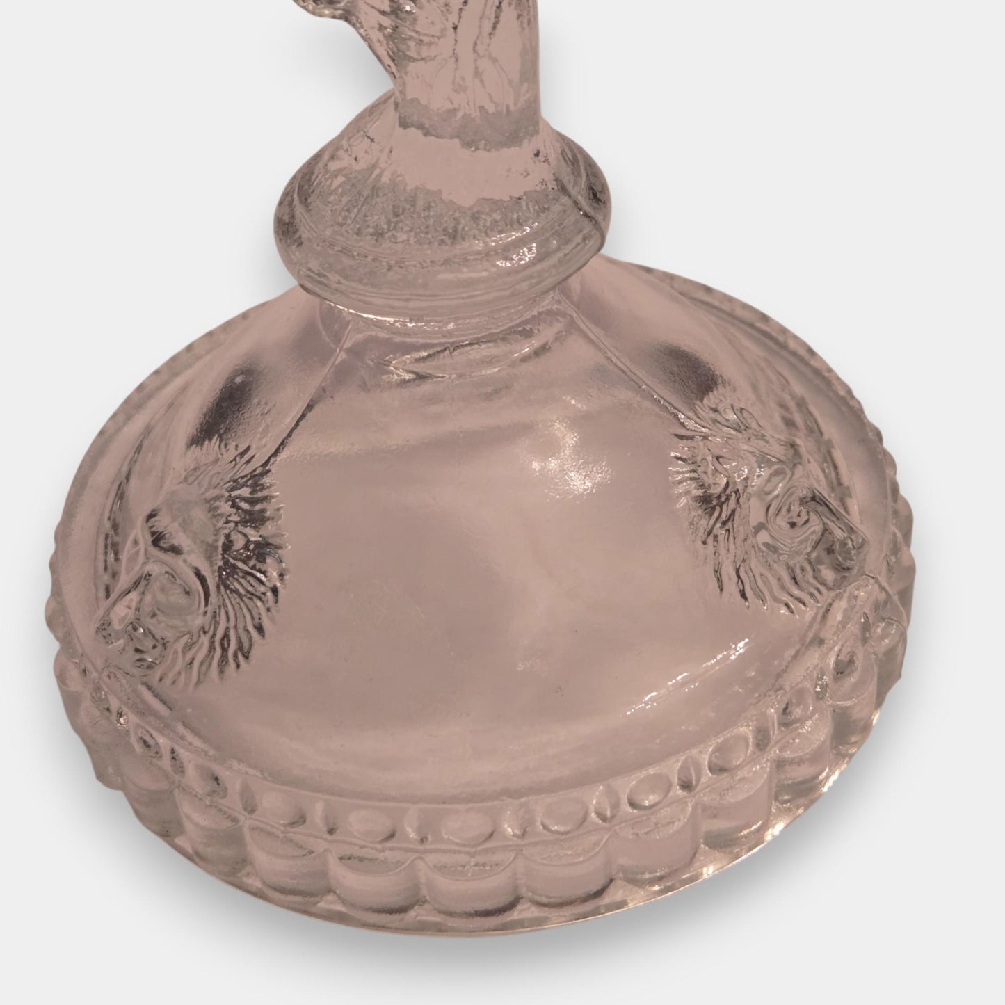 Nova Ivima-Attributed Vintage Ivima Candle Stick Holder - Clear