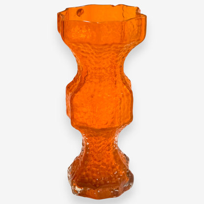 Riihimaen Lasi Kasperi Maljako Punainen Glass Vase - Orange