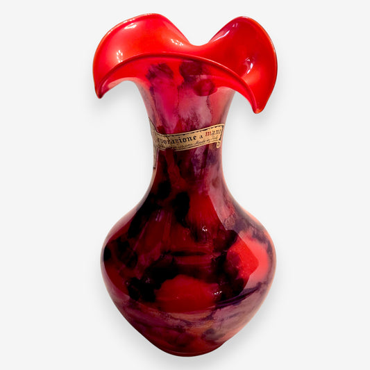 Italian Stelvia Flori Lip Glass Vase - Multi-Colour