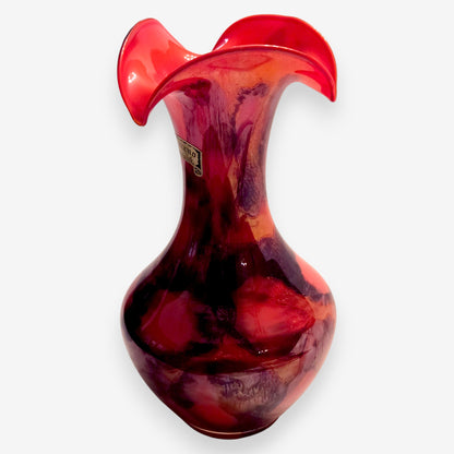 Italian Stelvia Flori Lip Glass Vase - Multi-Colour
