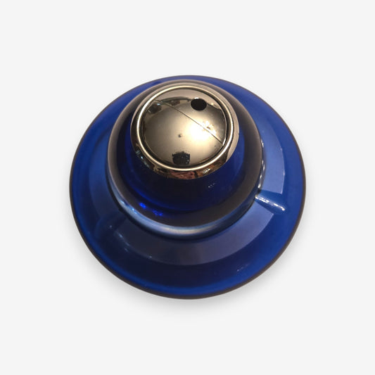 Lütken Lucienne Cobalt Blue Glass Table Lighter & Ashtray Set - Blue