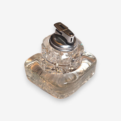 Antonio Imperatore Murano Ice Cube Glass Table Lighter - Clear