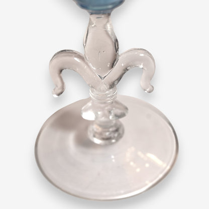 Vintage Empoli-Attributed Opaline Glass Pitcher - Torquoise Blue