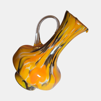 Empoli Vintage Mid-Century Glass Jug Charming Cased - Multi