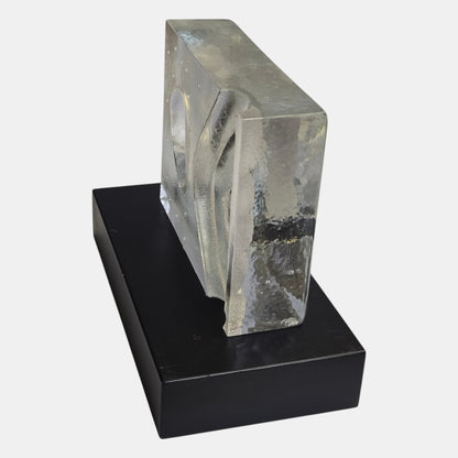 Kosta Boda Crystal Glass Sculpture Vallien Sweden - Clear
