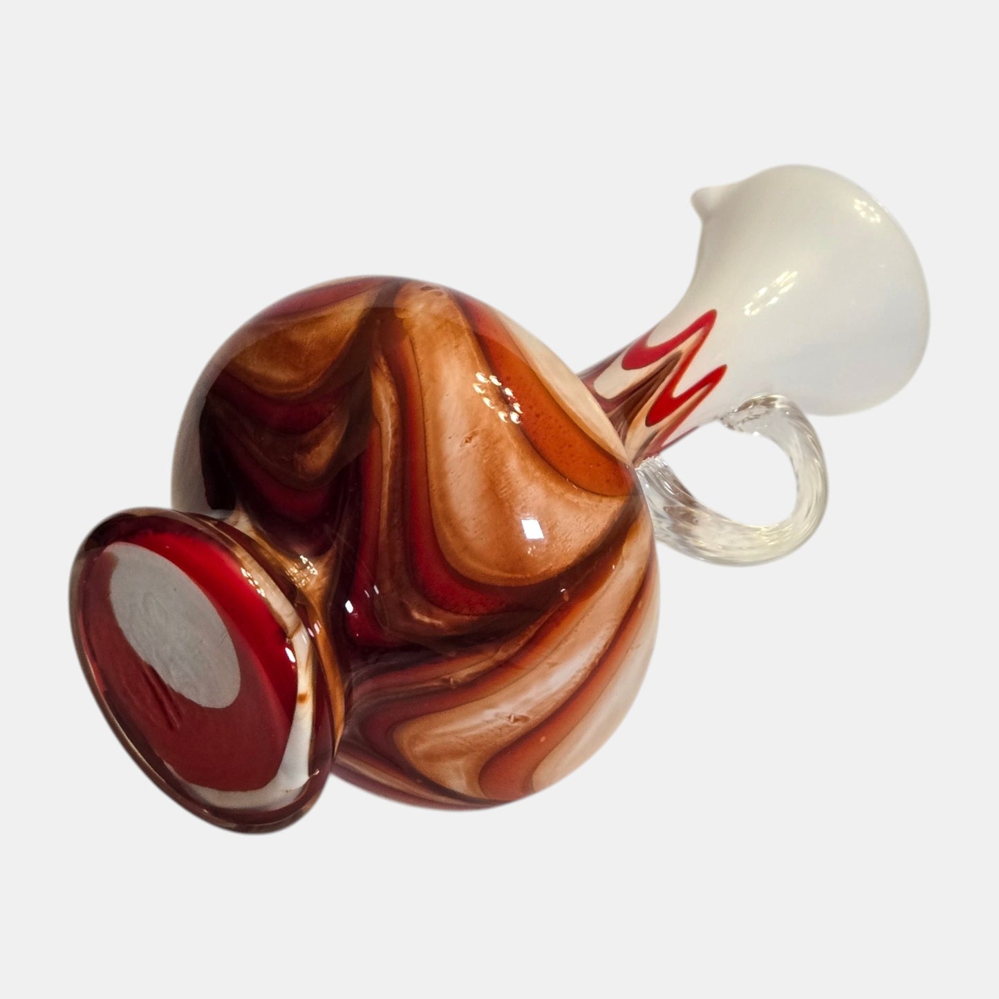 Carlo Moretti Vintage Glass Vase/Pitcher Opaline  - Multi