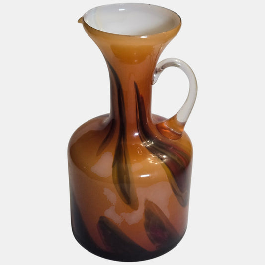 Vintage Empoli Glass Vase Striking Produced - Multi