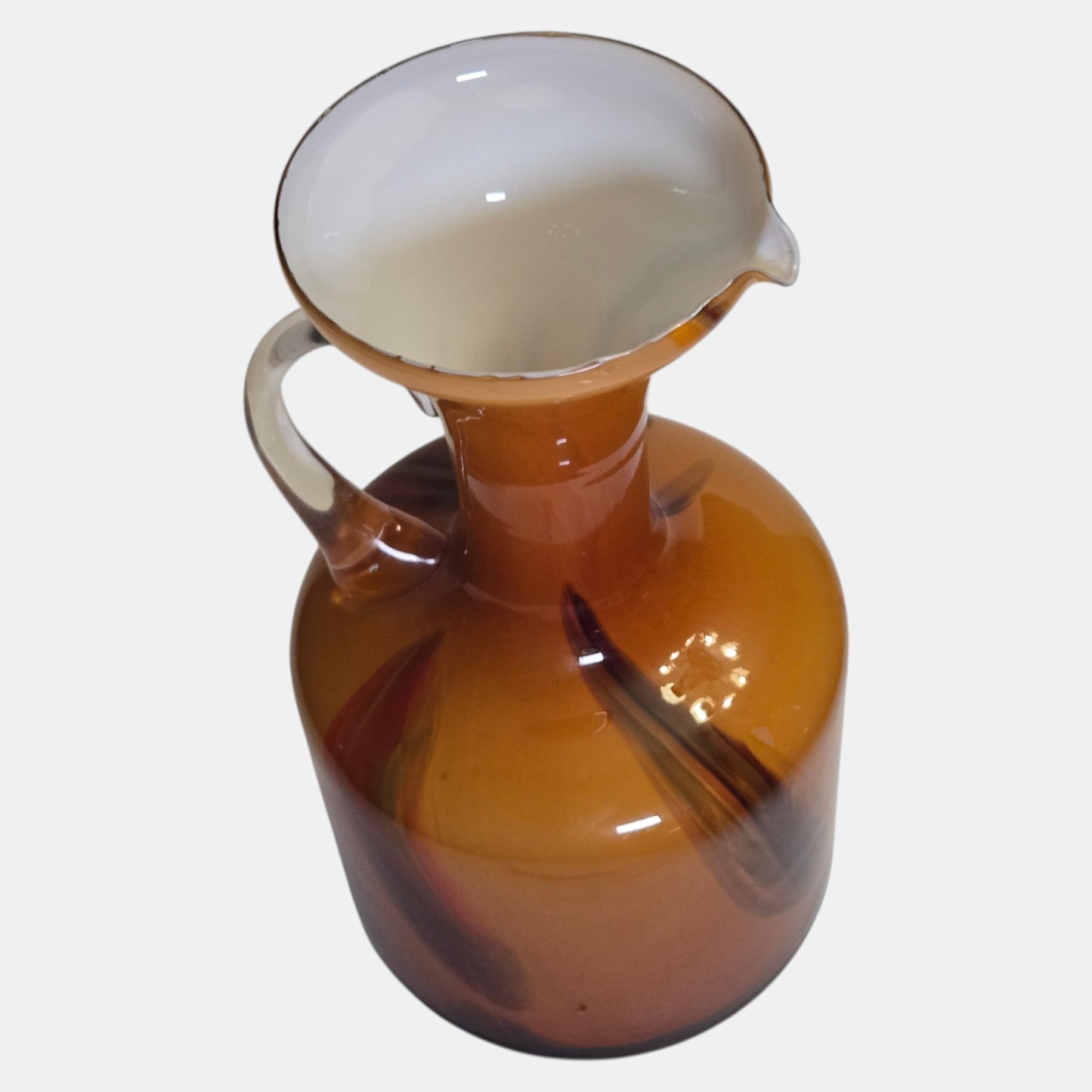 Vintage Empoli Glass Vase Striking Produced - Multi