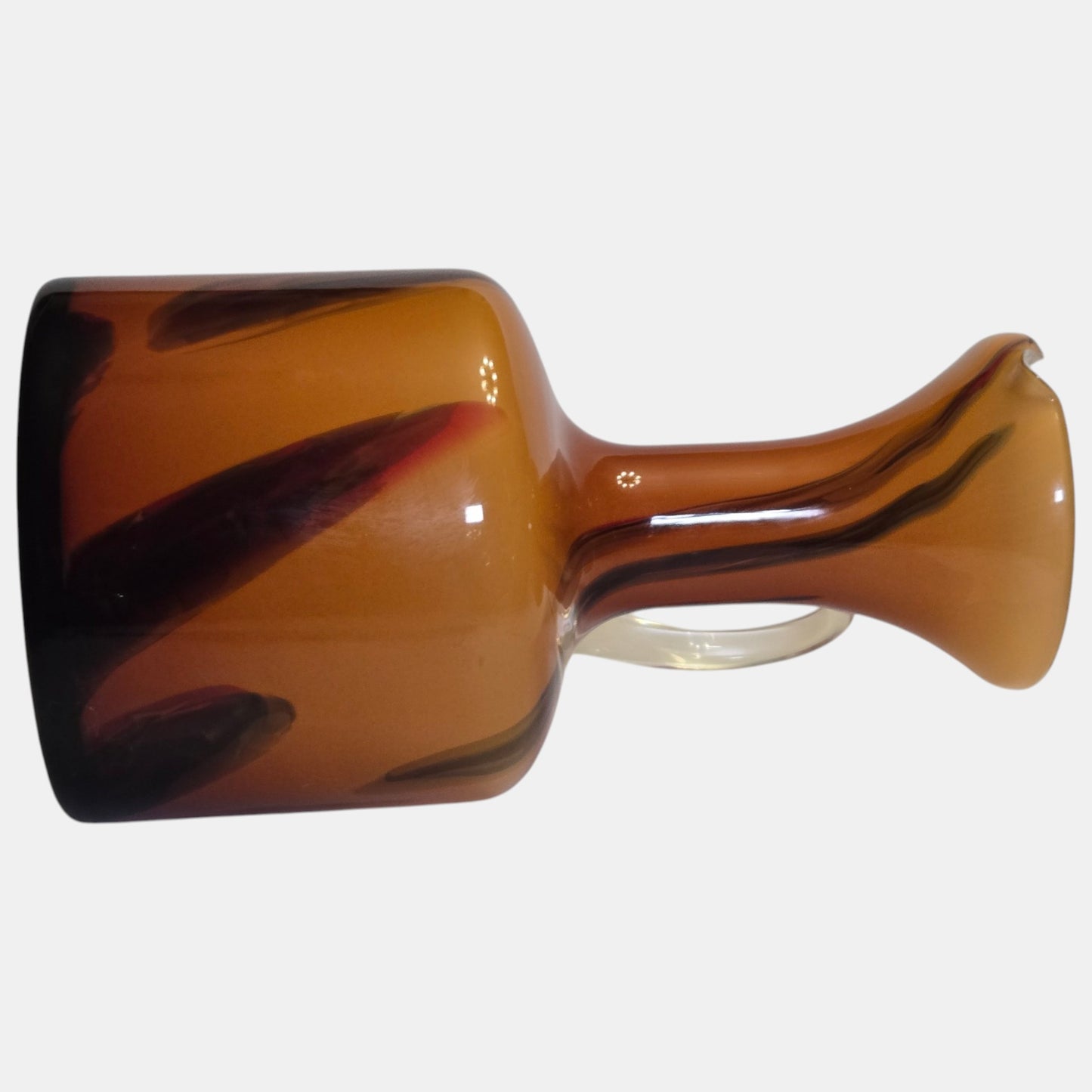 Vintage Empoli Glass Vase Striking Produced - Multi