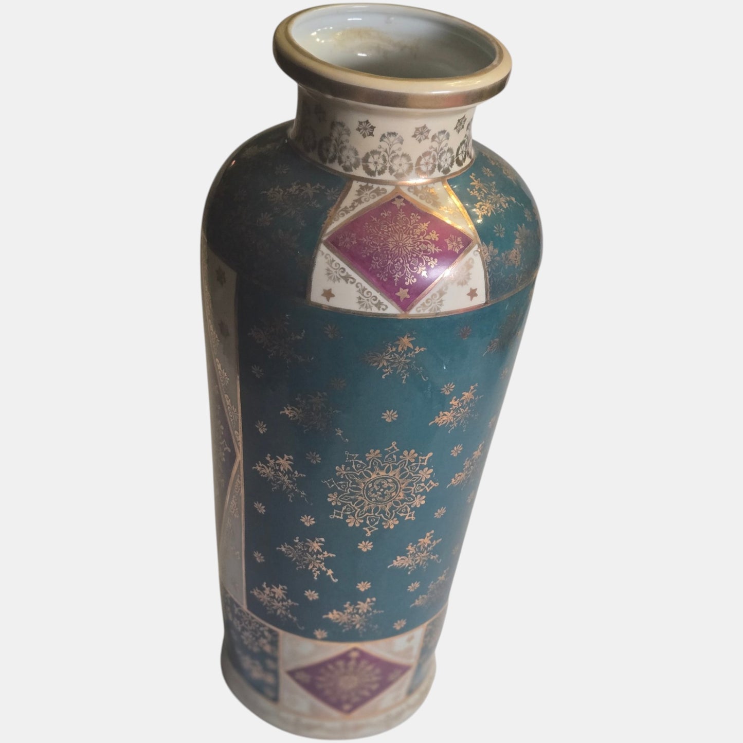 Vienna Porcelain Vase Central Gilt - Multi