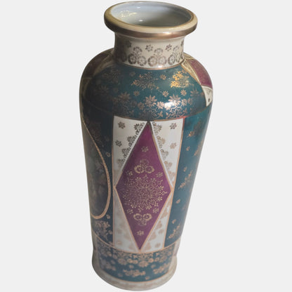 Vienna Porcelain Vase Central Gilt - Multi