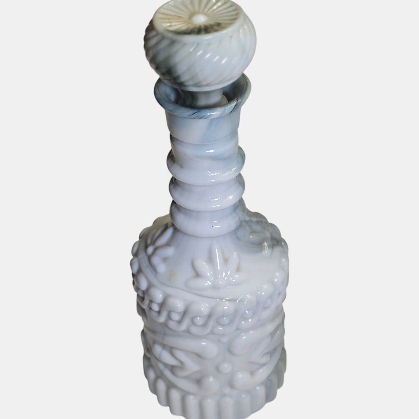 Vintage Glass Jim Beam Decanter Bottles Highly Style - White/Black