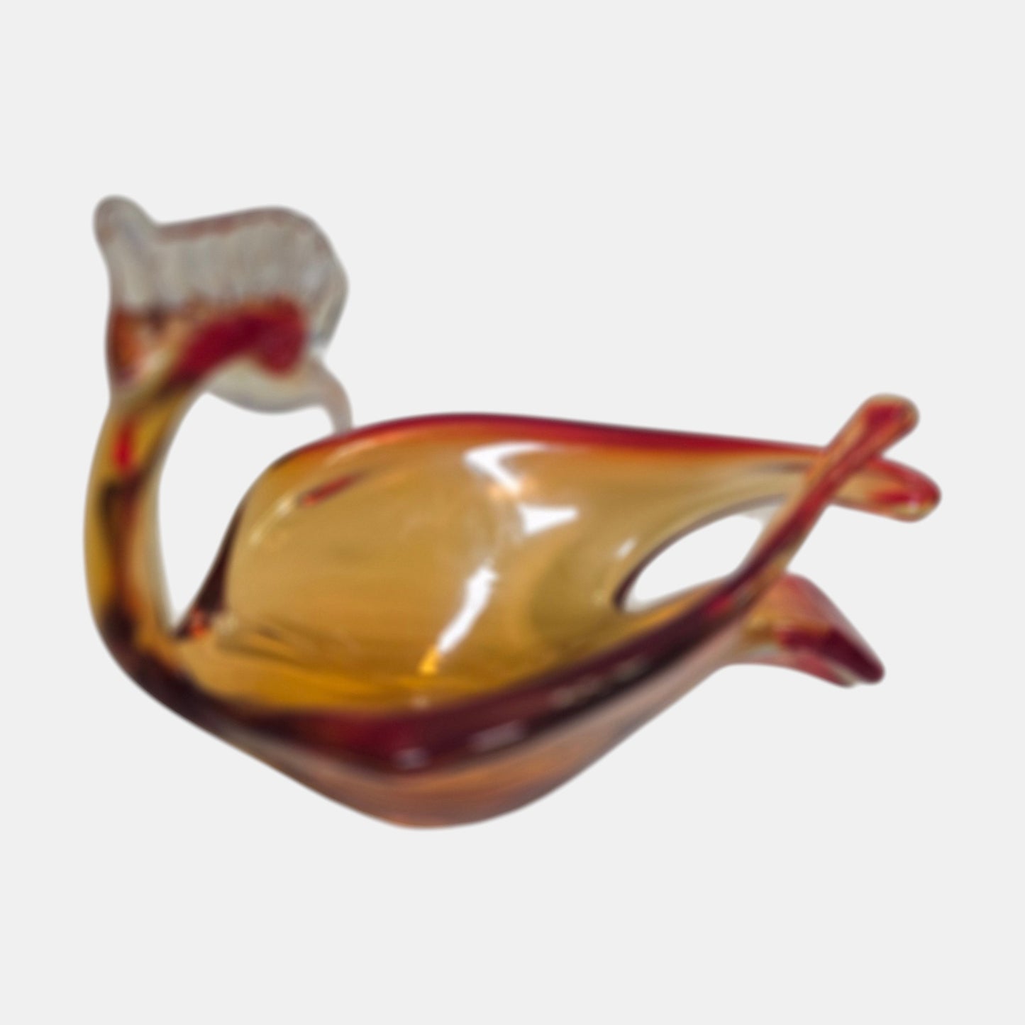 Murano Vintage Glass Bowl Displays Colours - Multi