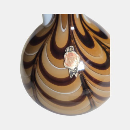 Murano Opaline Florence Glass Vase Neck Like - Multi