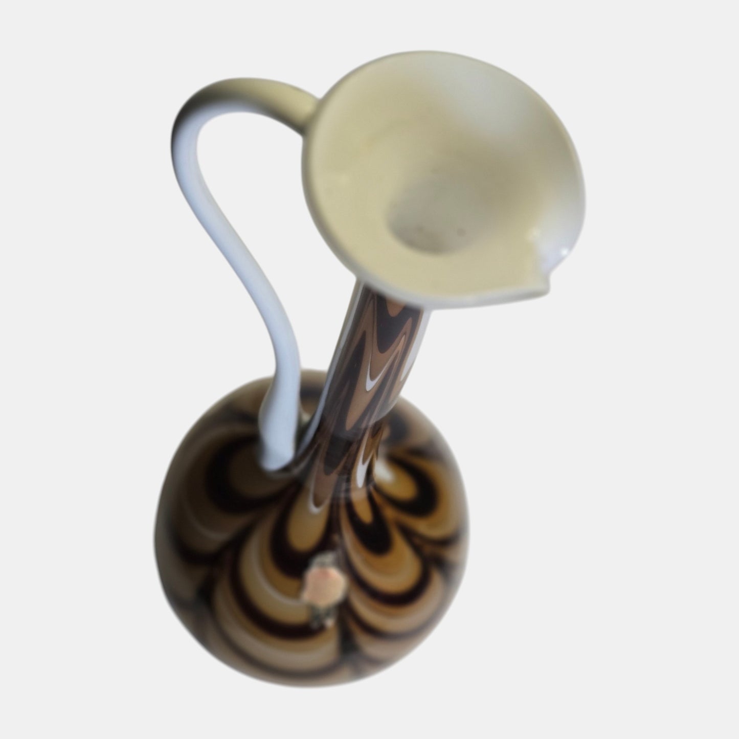 Murano Opaline Florence Glass Vase Neck Like - Multi