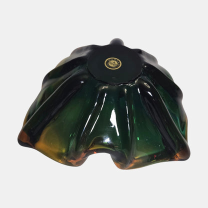 Murano Vintage Glass Bowl Ashtray Colour - Multi