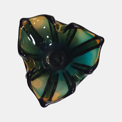 Murano Vintage Glass Bowl Ashtray Colour - Multi
