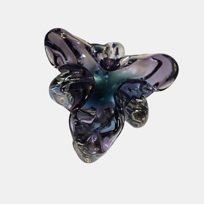 Murano Vintage Glass Bowl/Ashtray Elegant Beautifully - Amethyst
