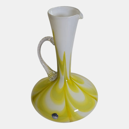 Empoli Opaline Glass Vase/Jug Neck Style - Multi