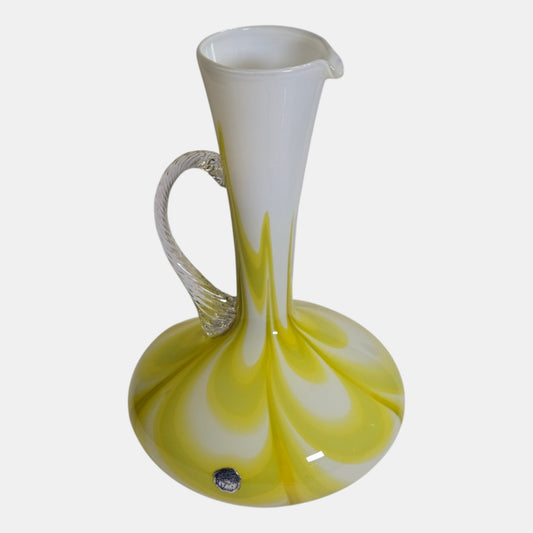 Empoli Opaline Glass Vase/Jug Neck Style - Multi