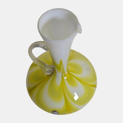 Empoli Opaline Glass Vase/Jug Neck Style - Multi