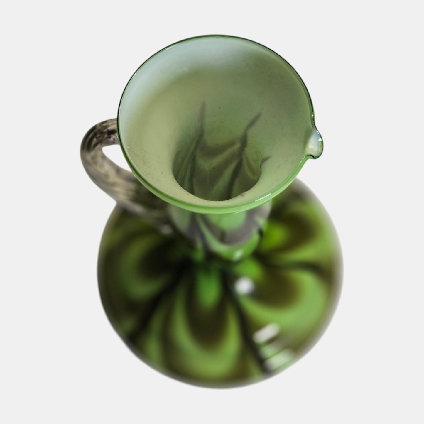 Empoli Opaline Vintage Glass Vase/Jug Base Striking - Multi