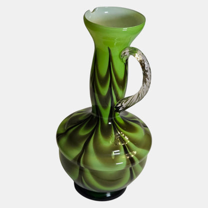 Empoli Opaline Vintage Glass Vase/Jug Base Striking - Multi
