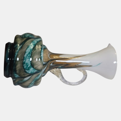Empoli Opaline Blue/Green Jug Elegant Neck - Blue/Green