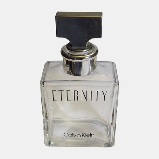 Calvin Klein Eternity Large Empty Display Perfume Bottle - Clear Glass