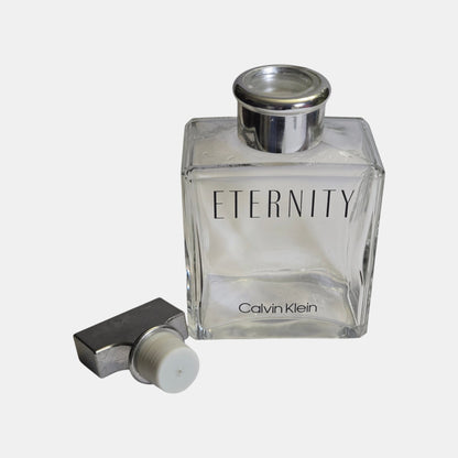Calvin Klein Eternity Large Empty Display Perfume Bottle - Clear Glass