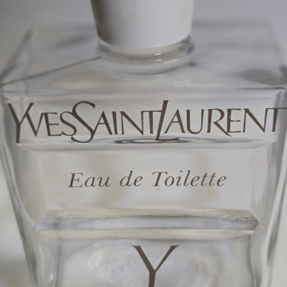 Yves Saint Laurent Large Empty Display Perfume  Bottle - Clear Glass